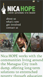 Mobile Screenshot of nicahope.org