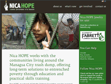 Tablet Screenshot of nicahope.org